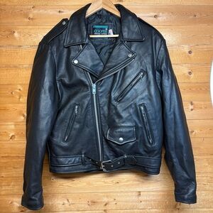 Vintage Cooper Heavy Leather Motorcycle Jacket Men’s Sz 42R Excellent Condition